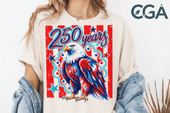 Celebrate the Semiquincentennial: The 250 Years 1776 Eagle Patriotic PNG