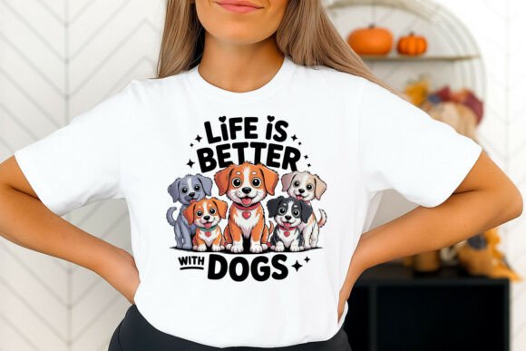 Cute Cartoon Puppies Smiling Together: A Design Asset for Joyful Projects
