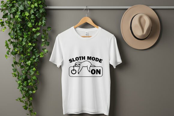Sloth Mode On T-Shirt: Your New Favorite Design Asset