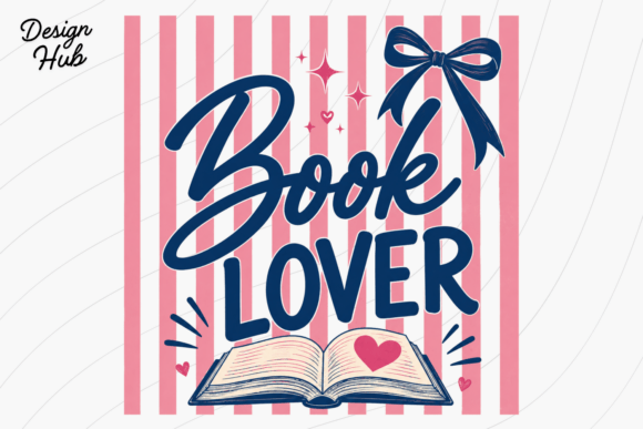 Stripe Book Lover PNG T-Shirt Design: A Cozy Graphic for Reading Enthusiasts