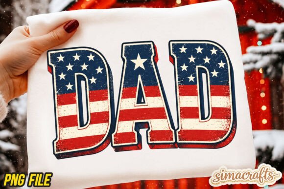 Vintage Dad 4th of July PNG: Patriotic Design Made Easy